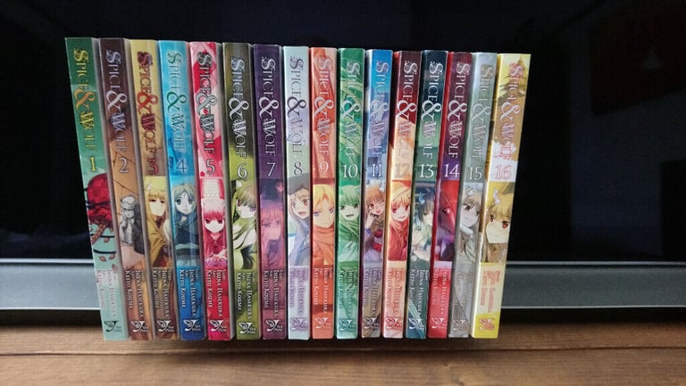 Spice & Wolf English Manga Complete Collection Volumes 1 to 16