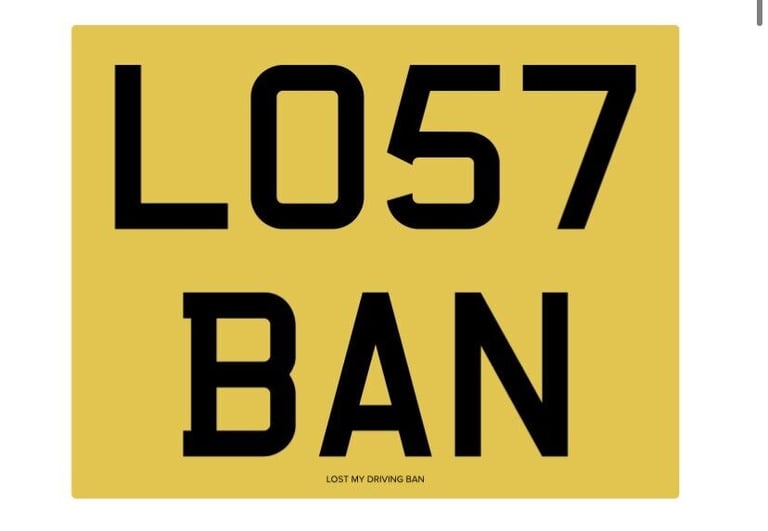 LO57 BAN Lost Driving Ban funny cheeky bad naughty 