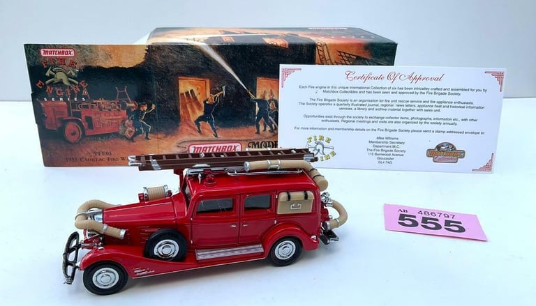 image for Matchbox Yesteryear YFE03; 1933 Cadillac V16 Fire Wagon
