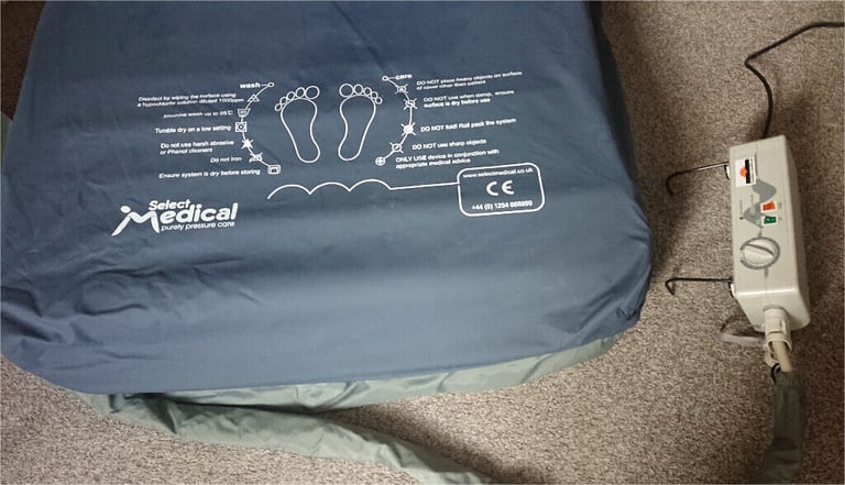 OLA 8 Pressure revealing air mattress with APP-PO8A Variable pump Full Single Size