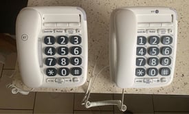 Big button BT phones x 2. Perfect for elderly or visually impaired. £5 each