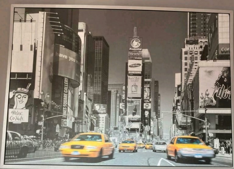 New York Cab Yellow Cab IKEA large framed print | in Hartlepool, County  Durham | Gumtree
