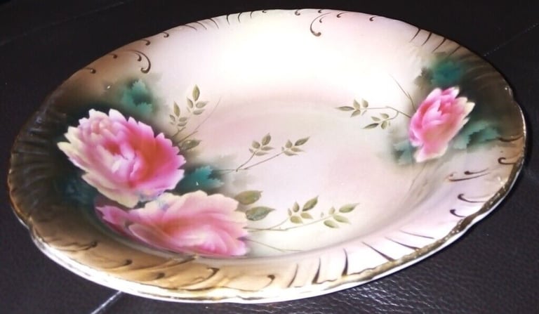 image for Antique Floral Fruit Bowl circa 1930's