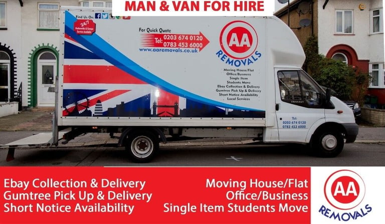 AA REMOVALS MAN AND VAN HIRE Short Notice | Moving House/Flat/Office/Business/Students Move UK&EU