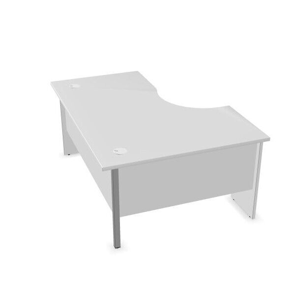 New White Corner Desk with Desk High Drawers, Huge Glasgow Showroom