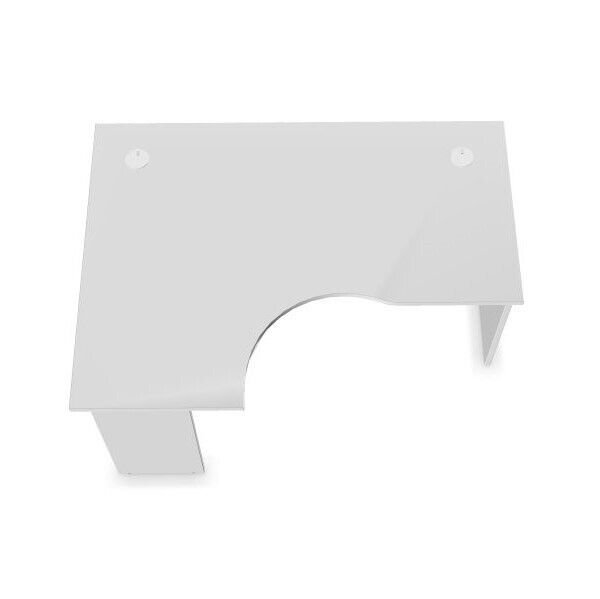 New White Corner Desk with Desk High Drawers, Huge Glasgow Showroom