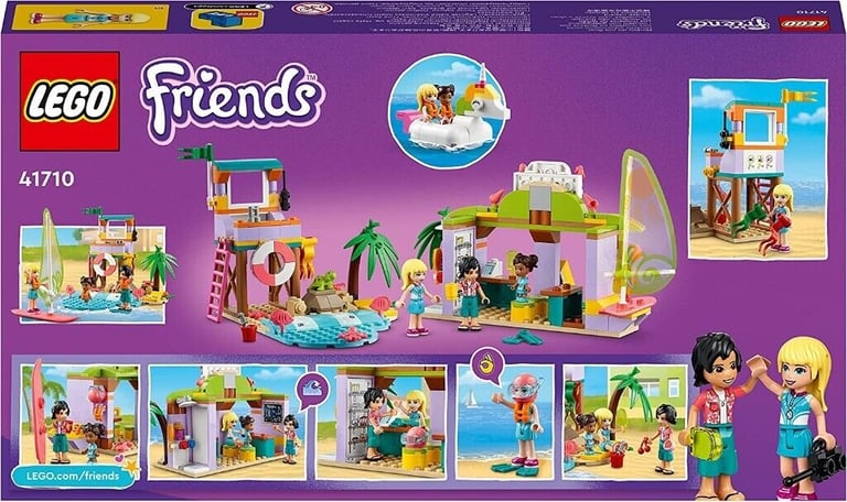 LEGO 41710 Friends Surfer Beach Fun Holiday Set Toy Unicorn Floatie Turtle gift