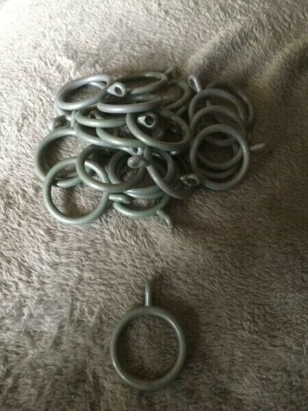 Lot of Curtain Rings and Hooks