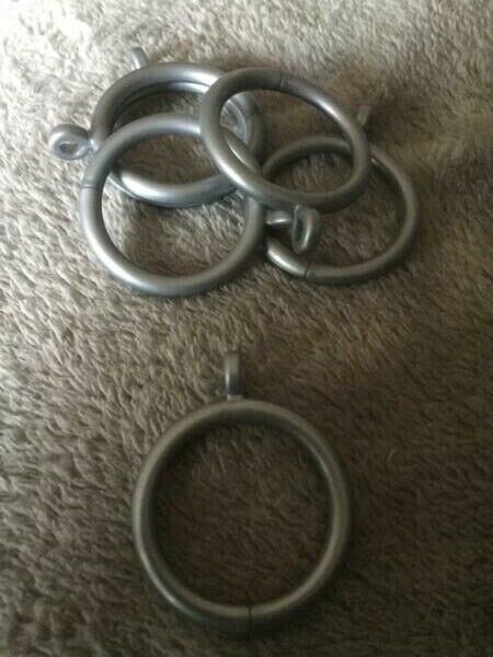 Lot of Curtain Rings and Hooks