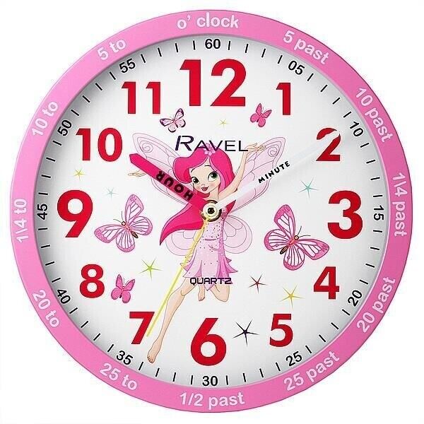 Girls Time Teacher Wall Clocks Fairy New