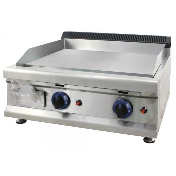 image for BRAND NEW STAINLESS STEEL COMMERCIAL GAS GRIDDLE HOTPLATE GRILL 65CM WITH 2 BURNERS