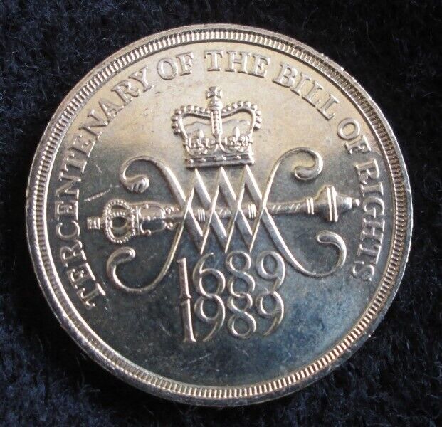  NEW - £2.00 COIN TERCENTENARY OF THE BILL OF RIGHTS 1689-1989