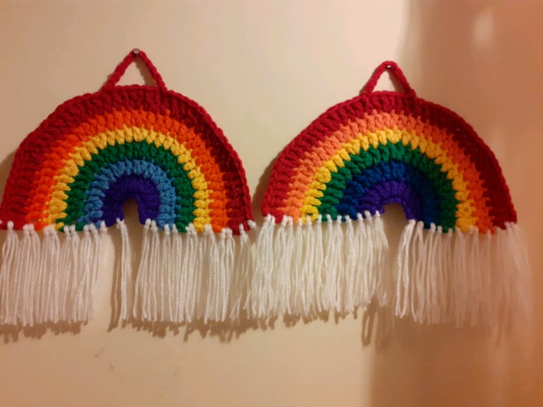image for Crochet rainbows 2 for £5