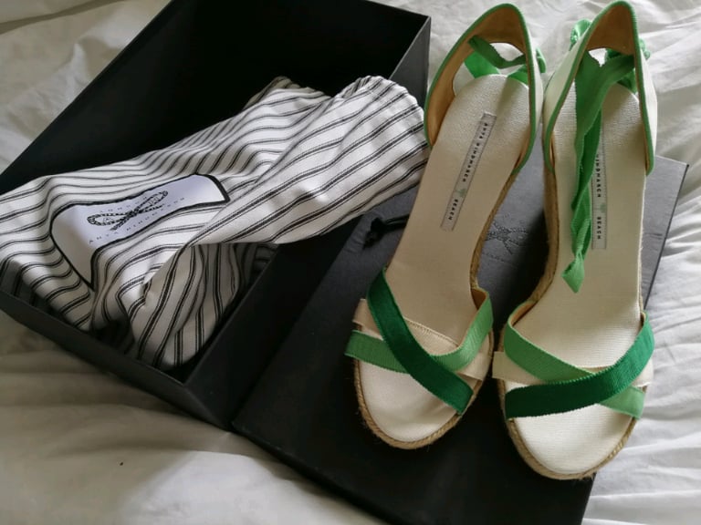 ANYA HINDMARCH NEW ESPERDRILLE ALONSO BEAUTIFUL SHOES NEW size 39/6 