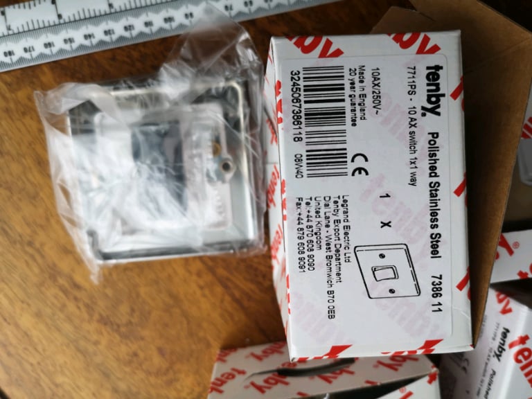 Tenby legrand stainless steel light switches