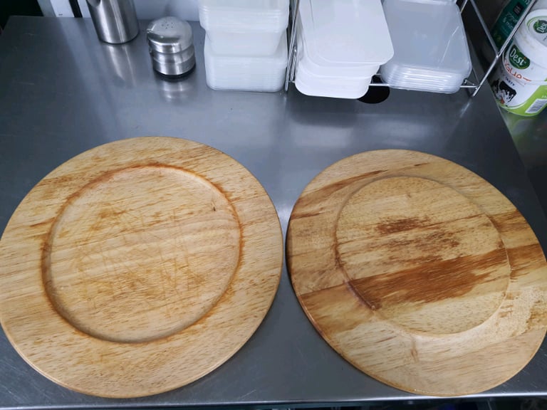 image for teek wood ,pizza wooden plate