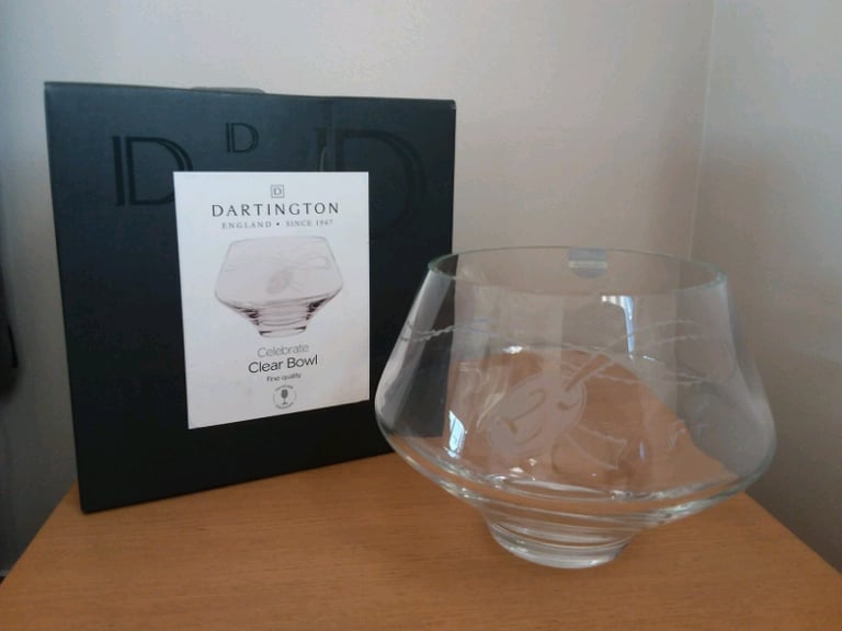 25th wedding anniversary engraved glass bowl/vase