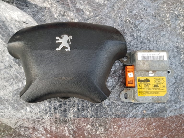 Peugeot 406 steering wheel airbag and ecu