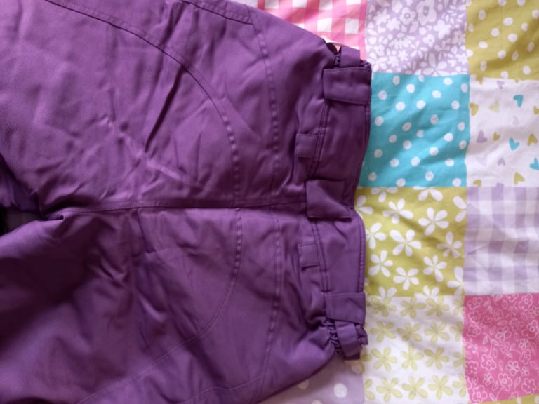 Purple surfanic salopettes