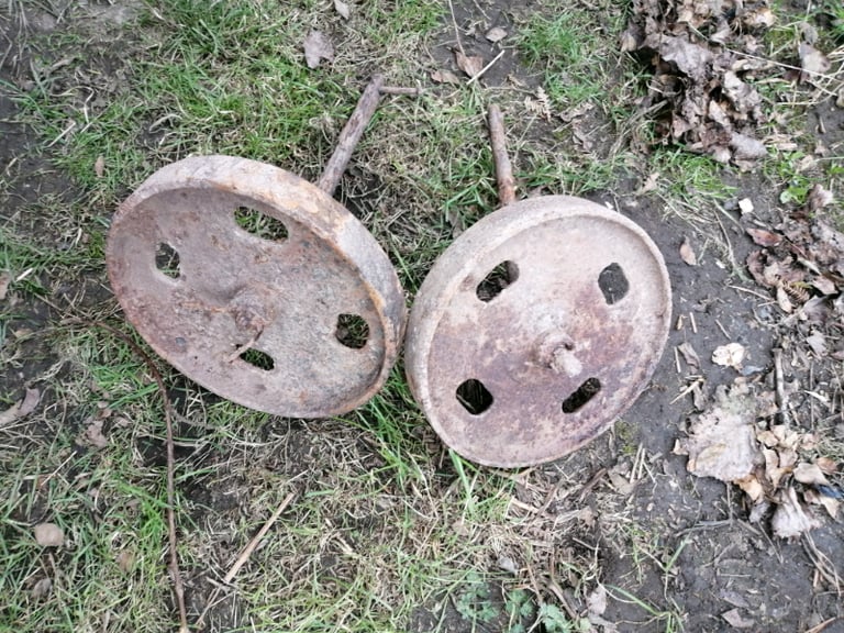 Pair of Vintage wheels  and stubs