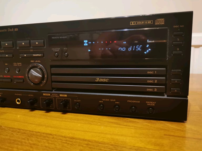 TEAC AD-600 CD multi player and reverse cassette deck 