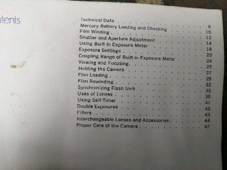 Camera Canon FTb Manual