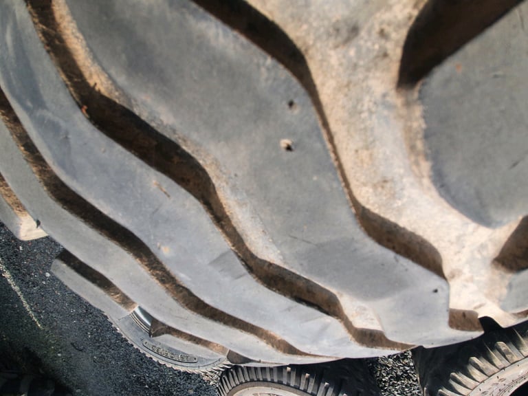 Selection of 10 . 80 r12 wheels and tyres tractor trailer 