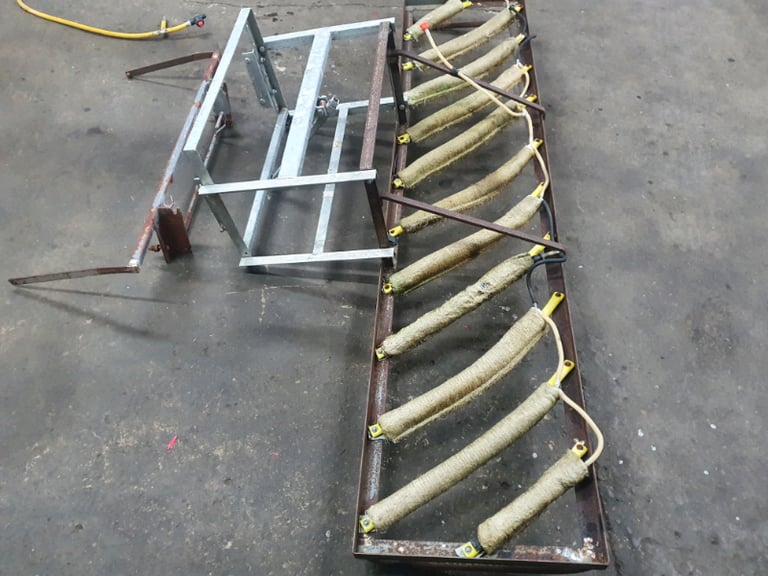 Quad atv front mounted weed wiper frame tractor 