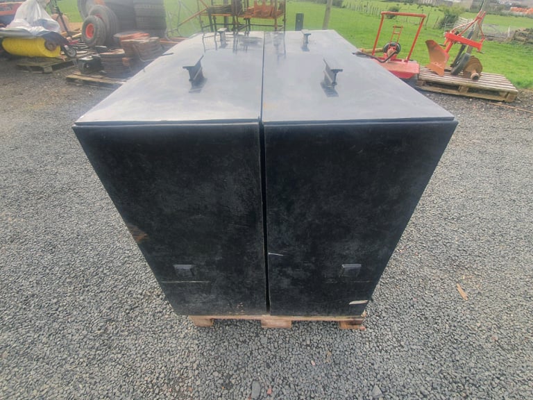 Pig hopper feed trough two available farm livestock tractor 