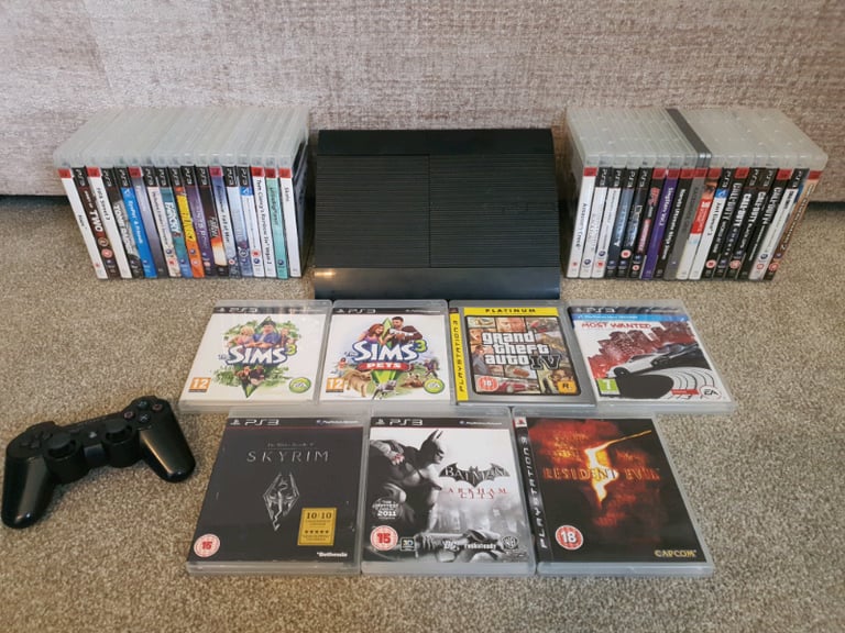 PS3 Super Slim 500GB PlayStation Console Sony Controller 41 Games | in  Auchterarder, Perth and Kinross | Gumtree