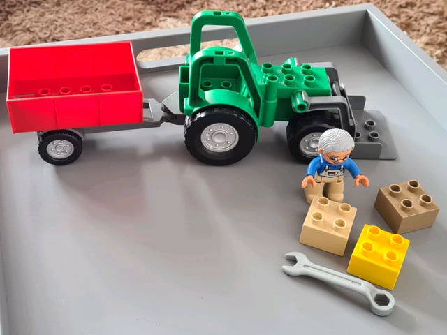 Lego duplo (4687) tractor trailer set complete without box | in