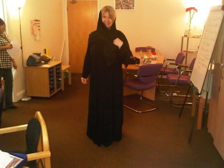 image for Abaya Black Saudi Long Full Length Jilbab Arab Modest Prayer Clothes Umrah Veil Burqa Costume New