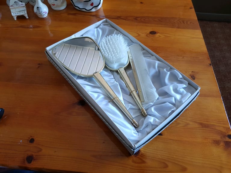 Vintage Pierrot Clown Vanity Dressing Table Set