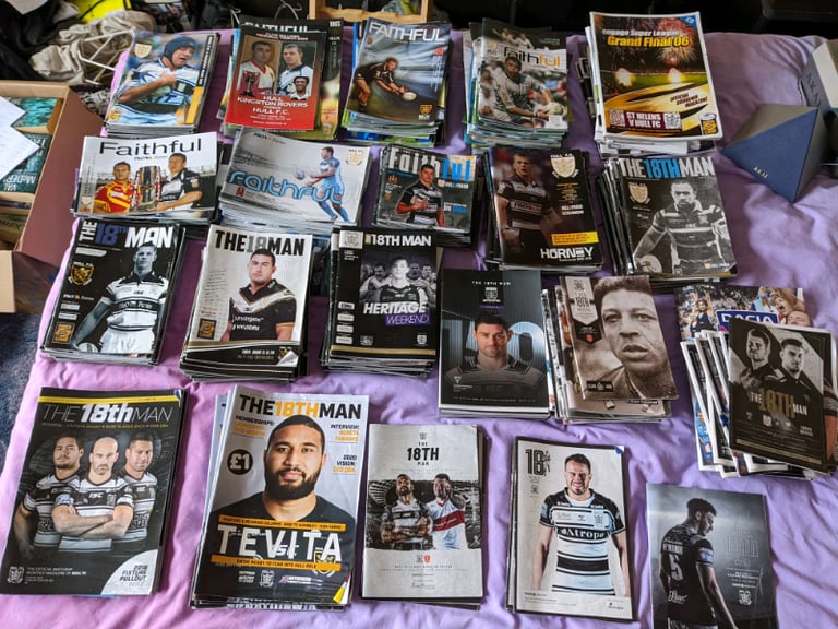 image for 282- hull FC rugby league programmes.