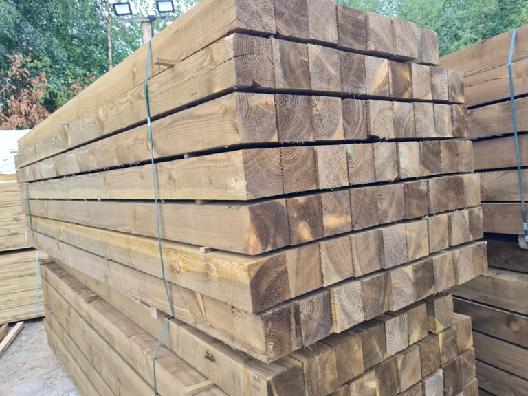 5x5 Sawn Tanalised Timber Post (125mm x 125mm)