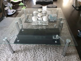  large glass coffee table