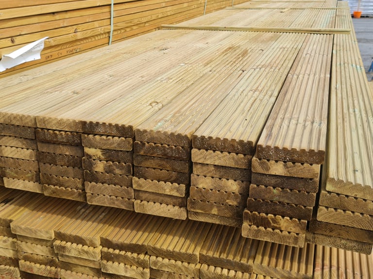 Tanalised 5" ArborDeck Timber Decking (28mm x 120mm)