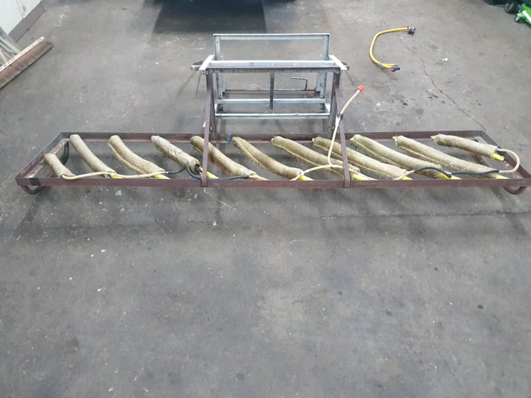 Quad atv front mounted weed wiper frame tractor 