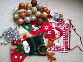 image for Large bundle of Christmas decorations