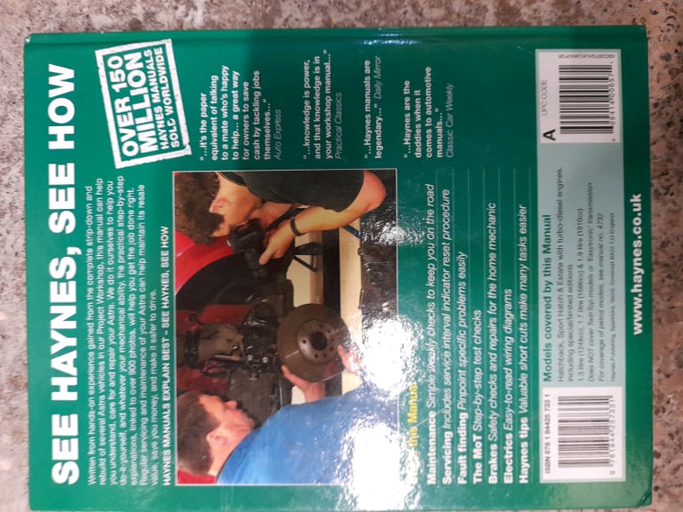 Vauxhall astra workshop manual