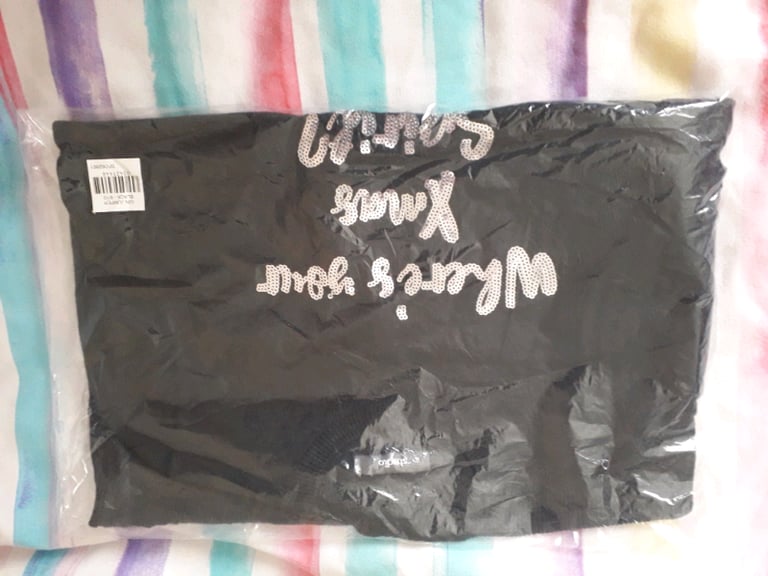 Ladies gin Christmas jumper size 8 to 10 new 