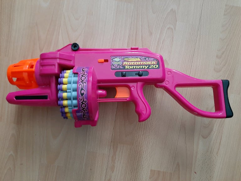 Buzz Bee Motorised Tommy 20 - Pink Toy Dart Blaster