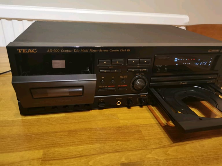 TEAC AD-600 CD multi player and reverse cassette deck 