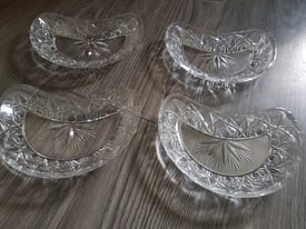 Antique French Crystal plates.
