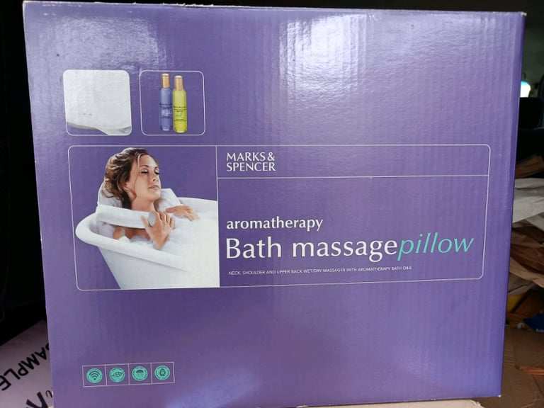 New m&s aromatherapy bath massage pillow