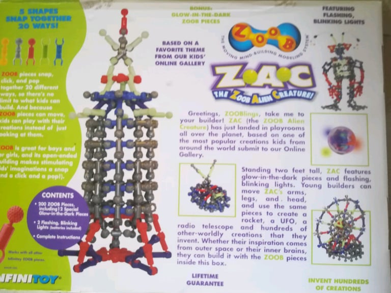 Zoob Alien Creature ZAC 200 pieces