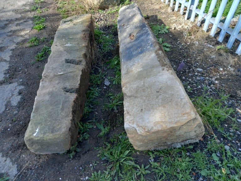 image for Pair of Vintage Stone Gate Posts 