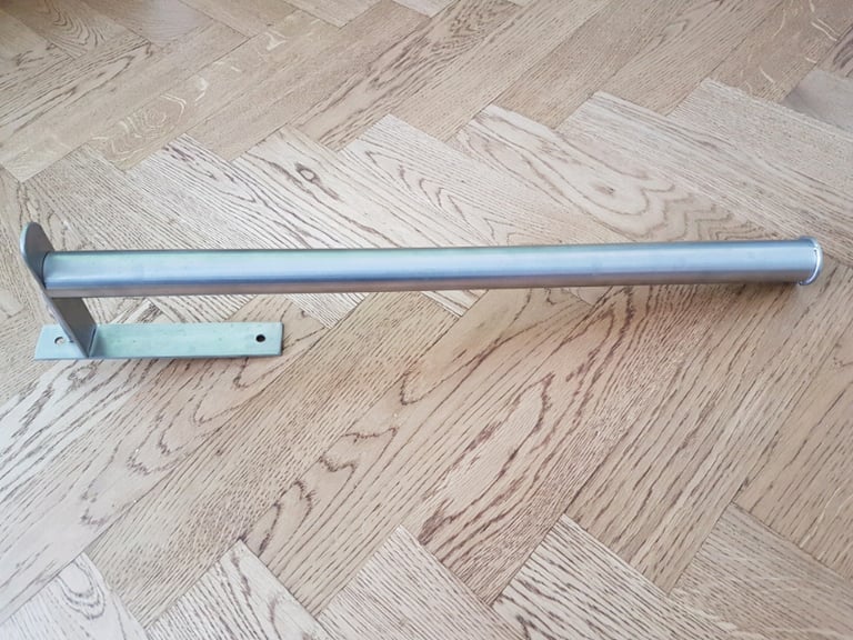 image for Ikea Brushed Steel Towel Rail