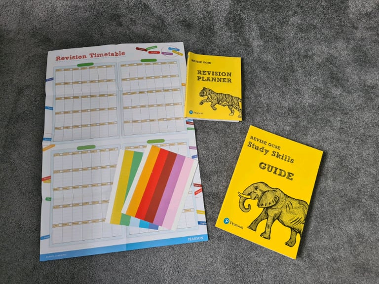 image for Gcse revision study skills guide and planner £4 each 