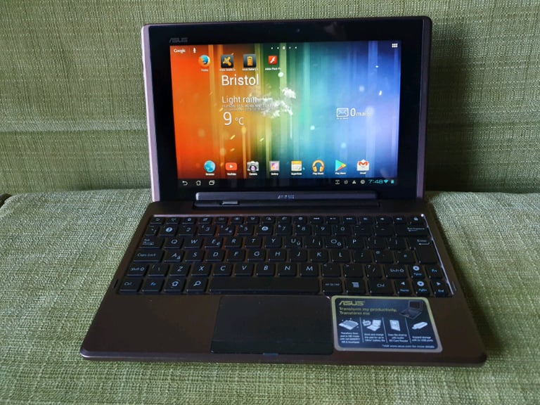 image for ASUS TRANSFORMER TABLET read description